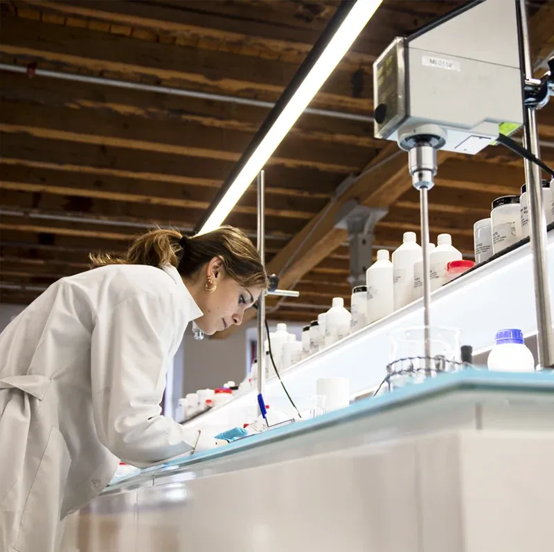 Woman in laboratory